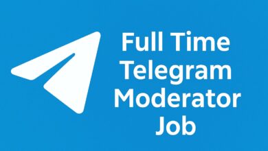 Full Time Telegram Moderator Job